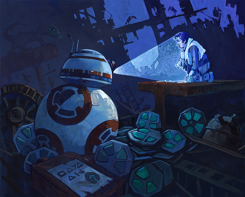 Illustration for article titled Fall in Love With BB-8 All Over Again With These Beautiful Paintings